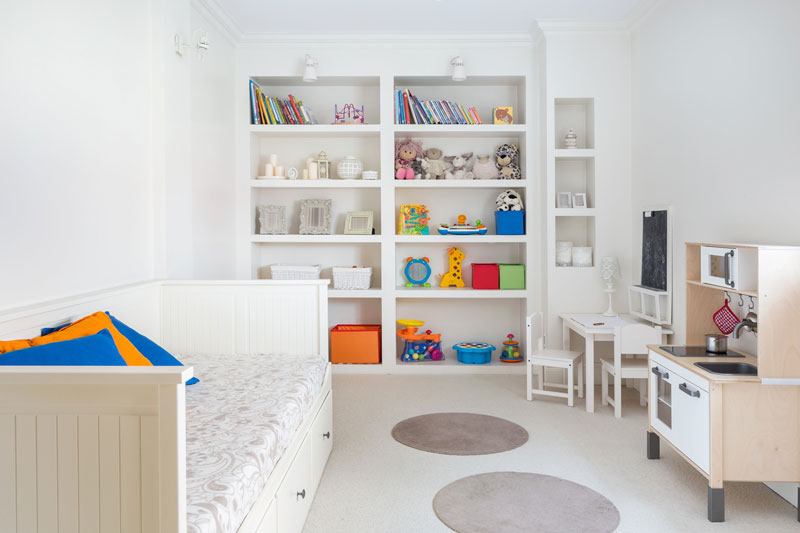 organize kids playroom